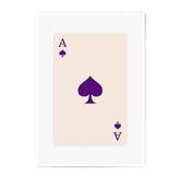 Ace of Spades Photographic Print, Card Art Print, Minimalist Playing Card Wall Art, Game Room Decor, Casino Decor, Gambling Art - Tawshia